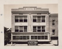 Black and white photograph of Kress store front under construction