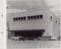 Black and white photograph of Kress store front under construction
