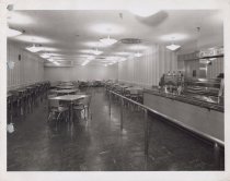 Black and white photograph of Kress diner