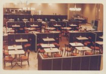 Color photograph of Kress diner seating area