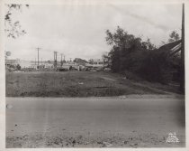 Black and white photograph of Kress empty lot