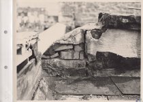 Black and white photograph of Kress store front from a zoomed in persepctiv