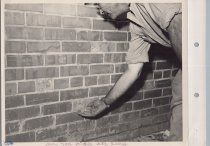 Black and white photograph of Kress wall