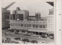Black and white photograph of Kress store front