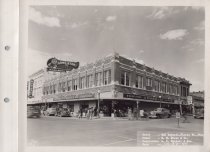 Black and white photograph of Kress store front
