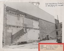 Black and white photograph of Kress empty lot