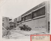 Black and white photograph of Kress empty lot