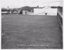 Black and white photograph of Kress rooftop