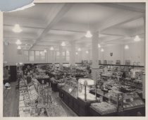 Black and white photograph of Kress sales floor