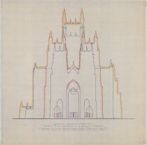 Comparison of Silhouettes of West Front of Washington Cathedral