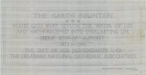 Garth Fountain Inscription