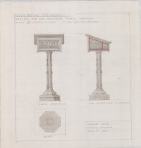Design for War Memorial Chapel Lectern