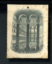 1889 Inaugural Ball Program Insert, Great Hall with Dancers