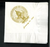 1989 Inaugural Cocktail Napkin
