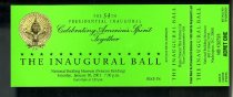 2001 Inaugural Ball Ticket