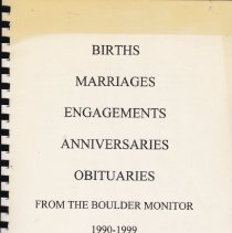 Boulder Monitor vital statistics 1990-1999