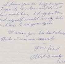 1961 letter from Albert Haab to Mike Mansfield