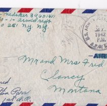 1942 letter written to Fred Haab.