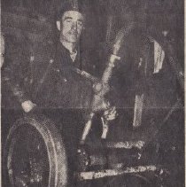 Henning Norgaard operating hoist at the Meadow mine.