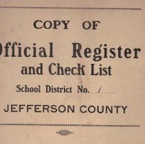 Official Clancy Voter Register & Check List, 1911-1912