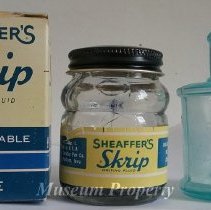 Ink bottles for fountain pens.