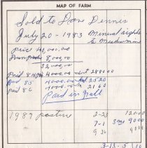 Clancy Ranch Accounting Book, 1966-1989