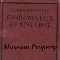 1928 Spelling book from Bernice School