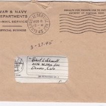 Letter written by a WWII soldier.