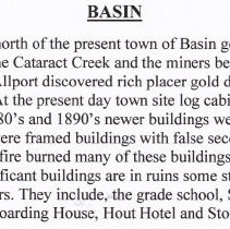 Basin History File