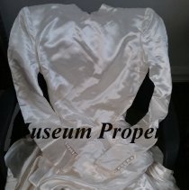 Satin wedding dress from 1951.