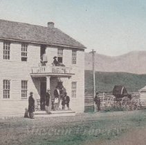 Whitehall stage station postcard.