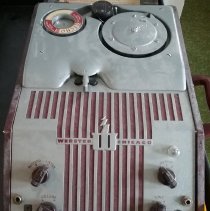 Wire recorder: records sound on a magnetized steel wire.