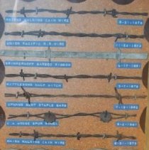 17 different types of barbed wire and the dates they were in use.