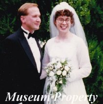 Anita Rainey & Scott Burke on their wedding day in 1997.