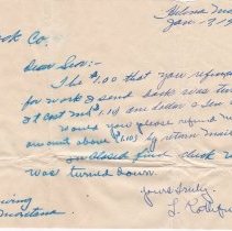 a letter about $1.10