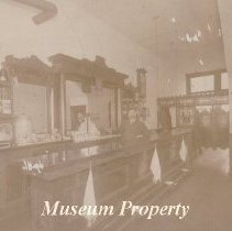 John Sockerson tending bar in Basin.