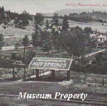 Birdseye View of Alhambra Hot Springs, Mont. c1910.