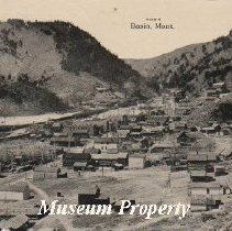 Birdseye view of Basin, 1911.