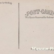 Back of the postcard of Alhambra Hot Springs.