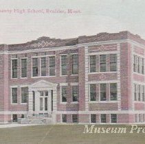 Jefferson County High School postcard.