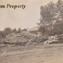 1910 postcard of explosion in Boulder.
