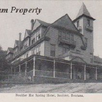 Boulder Hot Spring Hotel postcard.