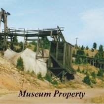 Ore sluice on the main road to Comet.