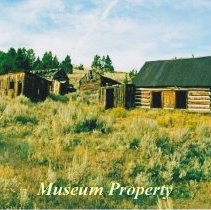 Buildings in Comet, Montana.