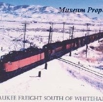 Milwaukee freight train south of Whitehall.