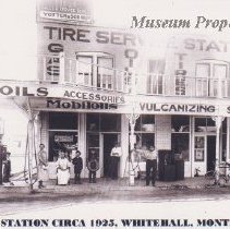 Gas station in Whitehall, Montana.