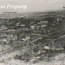 Aerial view of Whitehall, Montana.