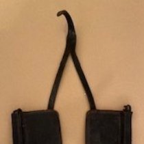 Horse blinders used at Carlson Ranch.