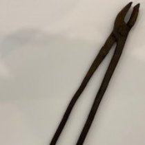 Hand forged tongs from Carlson Ranch.