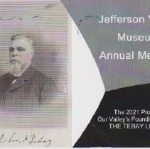Jefferson Valley Museum's postcard invitation to their annual meeting.